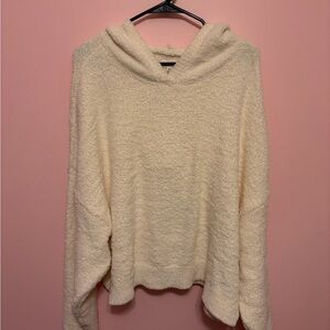 NWT Aerie Cozy Cream Hooded Sweater